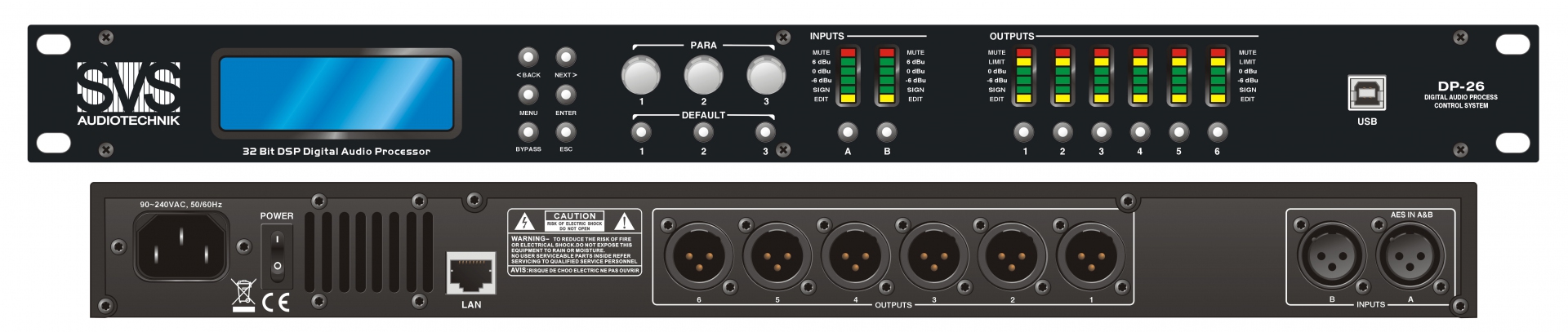 SVS Audiotechnik DP-26 Цифровой процессор: 2 входа 6 выходов в Электроуглях